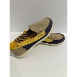 Crocs size 5 kids Boat Shoe slip on